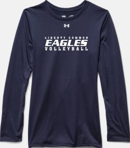 Women's Under Armour L/S Locker Shirt, Navy